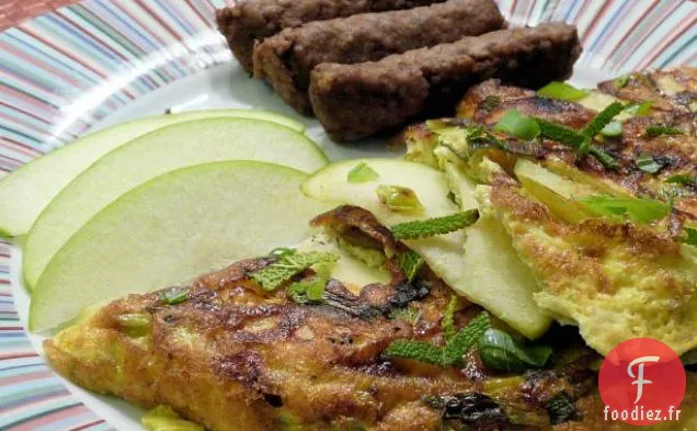 Frittata aux Pommes et Poireaux