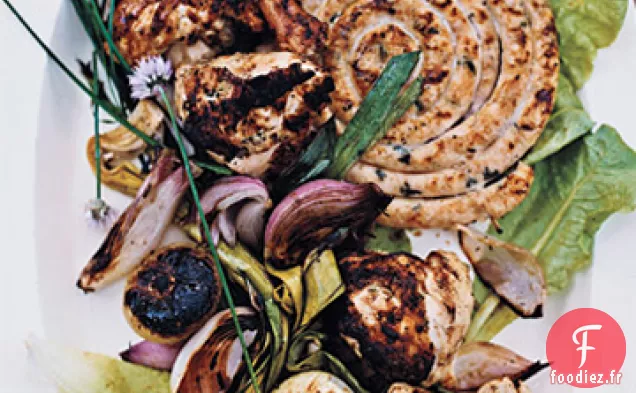 Oignons grillés, Échalotes et Poireaux