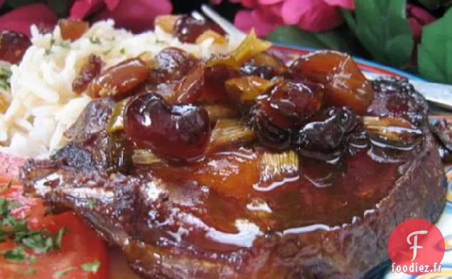 Côtelettes De Porc Aux Canneberges pour la Mijoteuse!