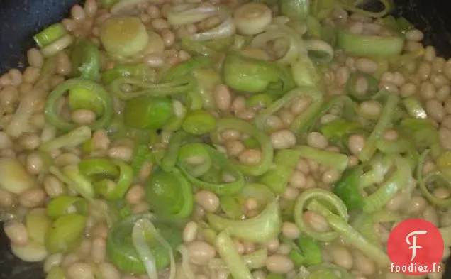 Accompagnement de Poireaux et Haricots