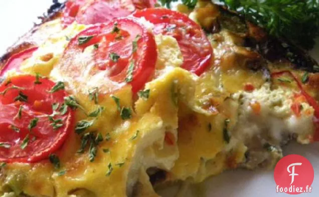 Quiche aux Poireaux et Champignons