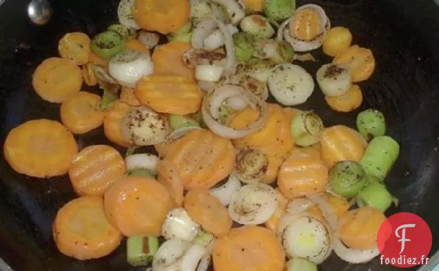 Carottes et Poireaux Sautés