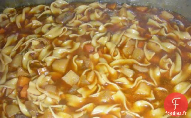 Soupe de Nouilles Aux Champignons