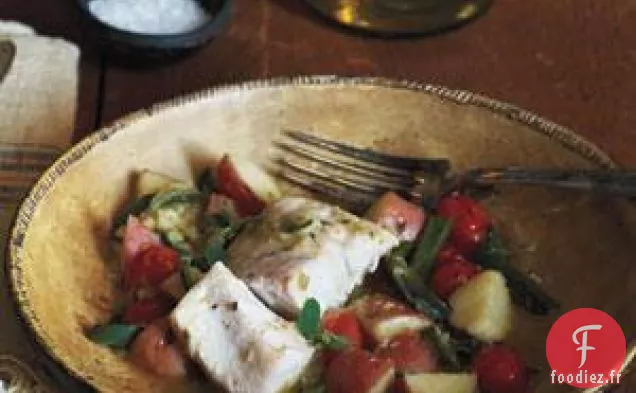 Poisson Braisé Au Chili Avec Tomates Et Pommes De Terre