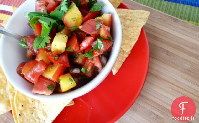 Salsa aux Pommes, Oignons Verts et Jalapeño