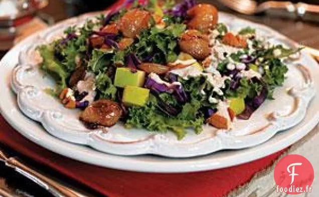 Salade de Chou et de Pommes aux Oignons Rôtis