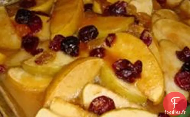 Côtelettes de Porc Glacées aux Pommes