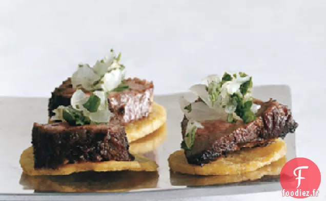 Jerk Boeuf sur Chips de Plantain