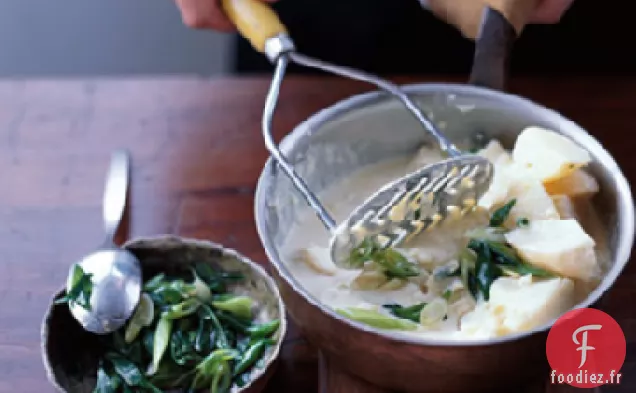 Purée de Pommes de Terre au Wasabi et à l'Oignon Vert
