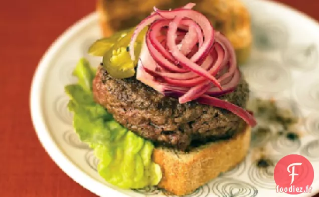 Burgers au Citron Vert et Relish à l'Oignon rouge