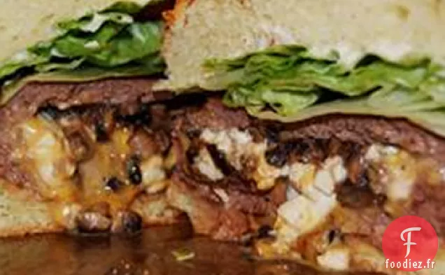 Hamburgers Grillés Farcis au Texas