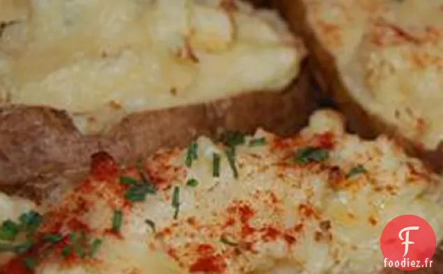 Grandes Pommes De Terre Cuites Deux Fois Au Four