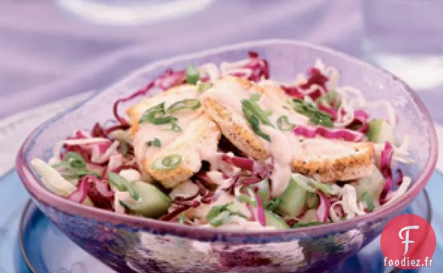 Salade De Tofu Et De Chou Avec Vinaigrette Aux Arachides