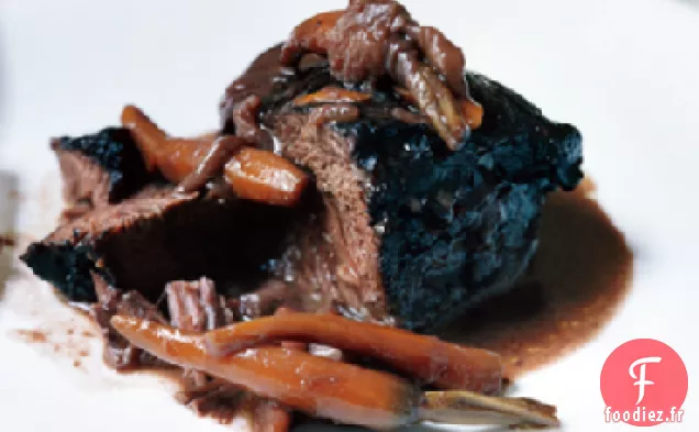 Joues de Boeuf aux Agrumes Braisées au Vin Rouge et au Zeste d'Orange