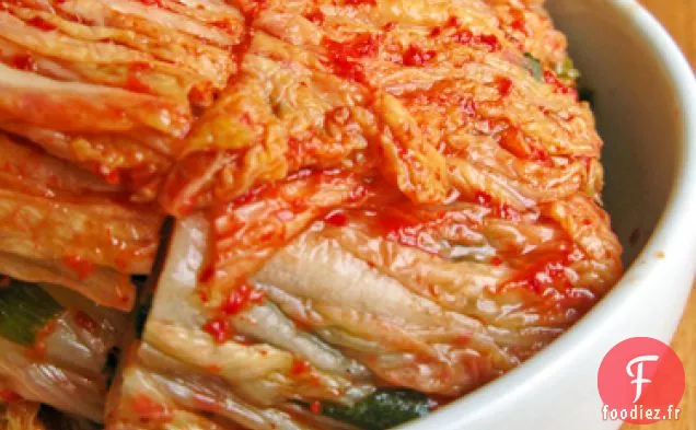 Kimchi (Cornichon de chou Napa épicé traditionnel)