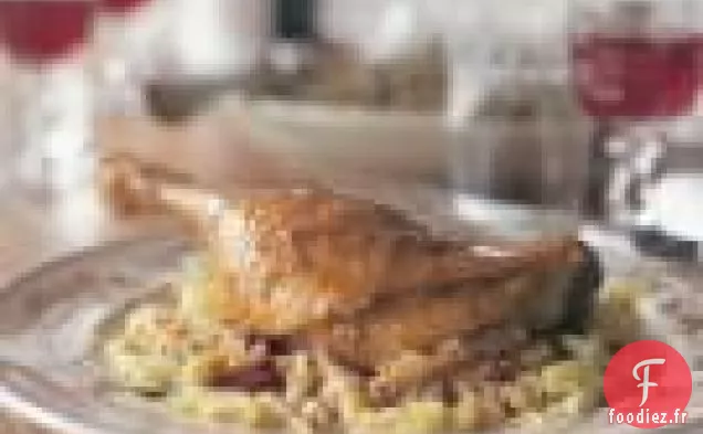 Cuisses de Canard Rôties au Chou de Savoie (Recettes de Canard au Chou)