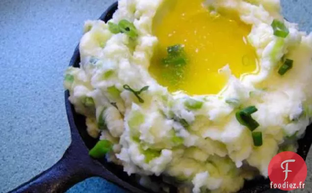 Purée De Pommes De Terre Aux Oignons Verts