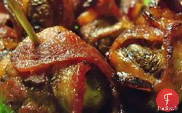 Champignons Farcis Enveloppés de Bacon