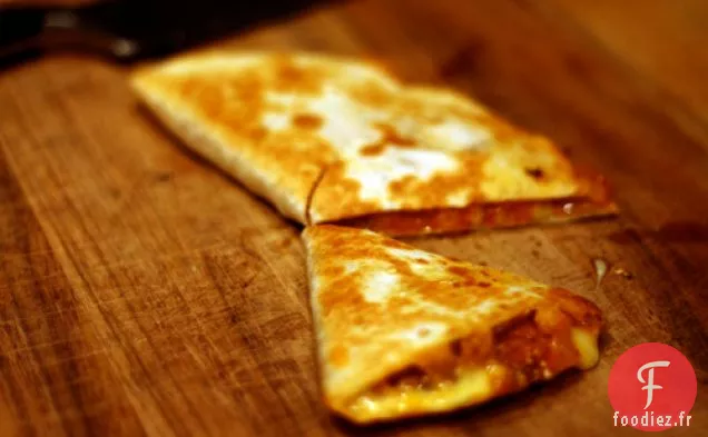 Dîner ce soir : Quesadillas au Kimchi