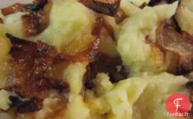 Purée De Pommes De Terre, Rutabaga Et Casserole De Panais Aux Oignons Caramélisés