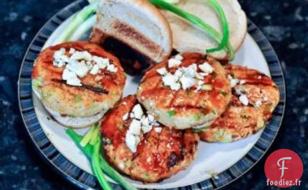 Hamburgers au Poulet au Fromage Bleu Buffalo
