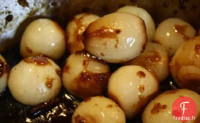 Oignons Perlés Glacés Au Miel