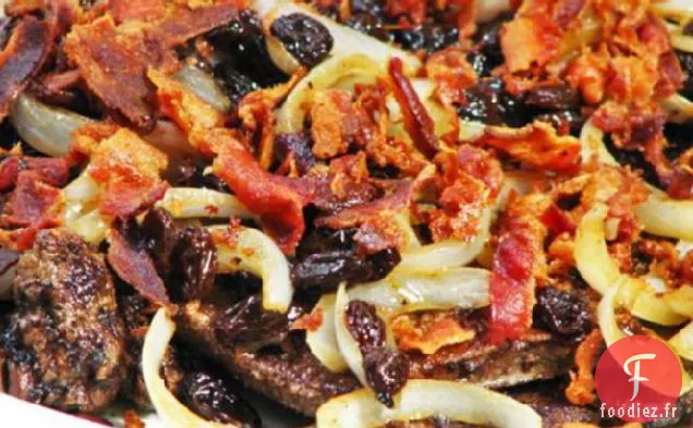 Foie de Veau à l'Eau de Vie et Oignons