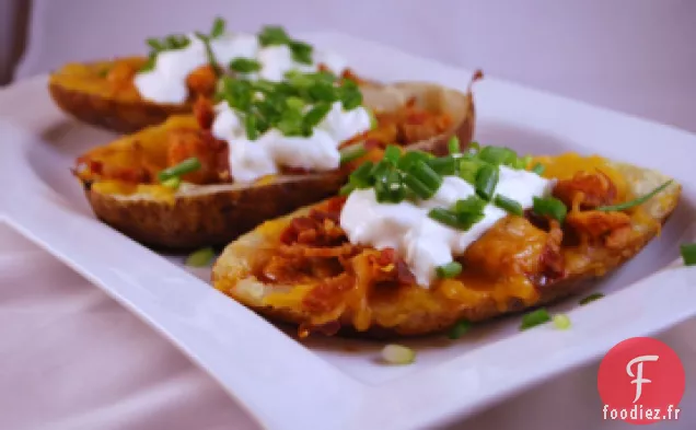 Peaux de Pommes de terre au Bacon et au Fromage