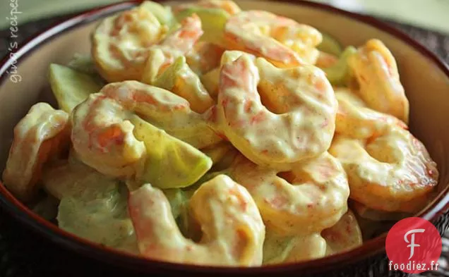 Salade Crémeuse De Crevettes Et Céleri