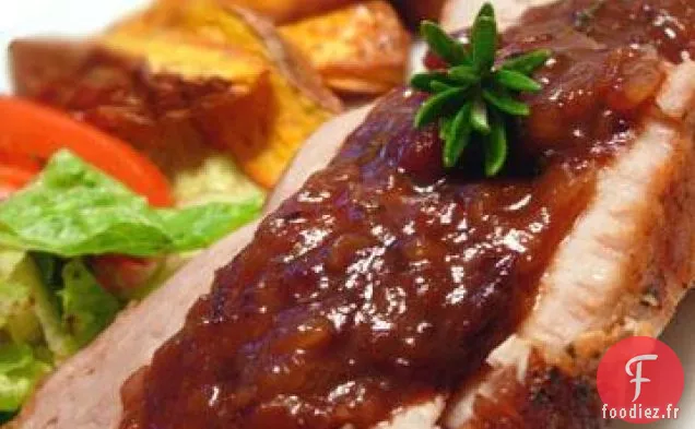 Filet de Porc à la Sauce Balsamique-Canneberges
