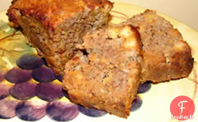 Pain de Viande avec Oignons Frits et Assaisonnement Ranch