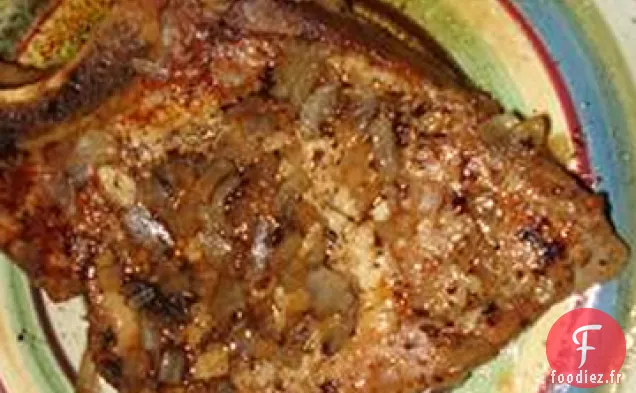 Côtelettes de Porc à l'Oignon au Cola