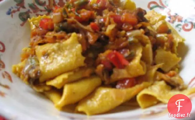 Pappardelle Bolognaise Avec Verdure