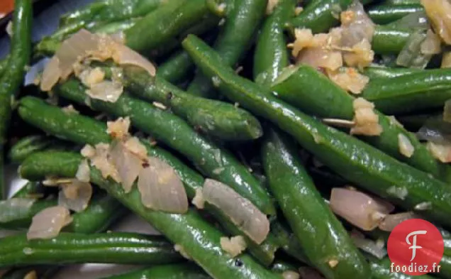 Haricots Verts À L'Ail Doré