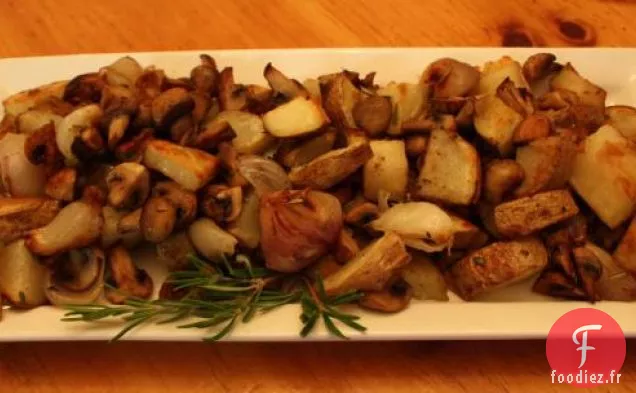 Pommes De Terre Rôties Russes Aux Champignons