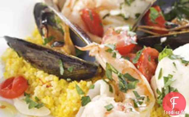 Ragoût De Poisson Au Couscous Au Safran