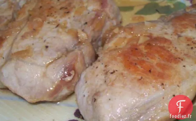 Côtelettes De Porc À La Sauce Au Cidre