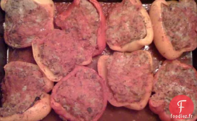 Poivrons Farcis à Trois Viandes