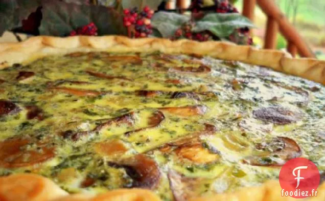Quiche aux champignons de Barbara Bush