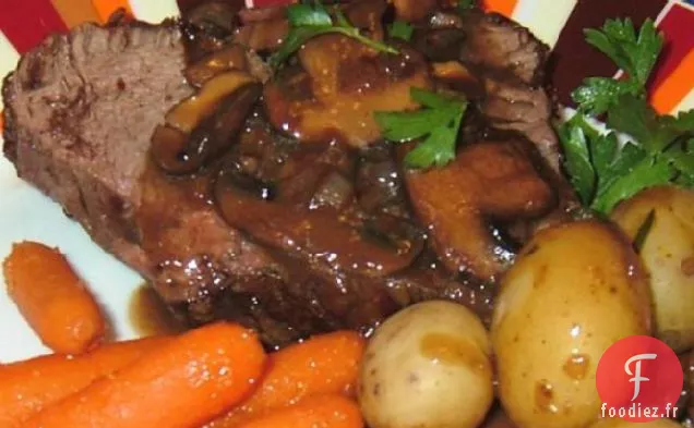 Filet de Bœuf Rôti à la sauce aux Champignons et à l'Estragon