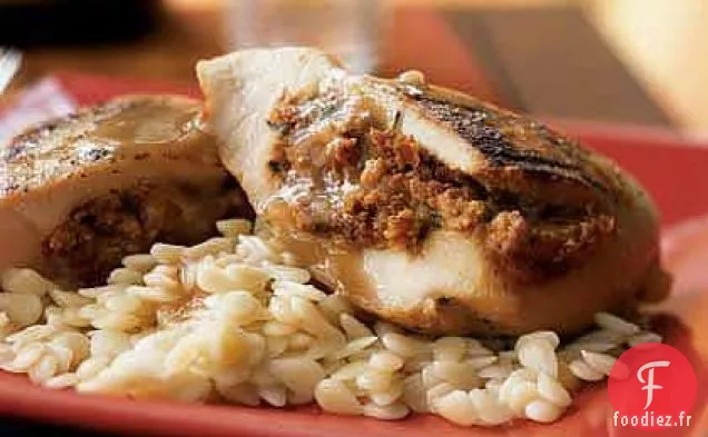 Poitrines de Poulet Farcies au Fromage de Chèvre et Tomates Séchées