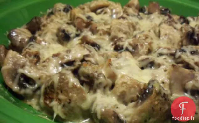 Gratin De Champignons Au Fromage Asiago