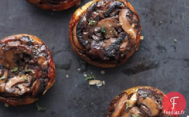 Tartelettes aux Champignons à l'envers