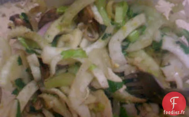 Salade De Fenouil, Céleri, Portobello Et Parmigiano Reggiano