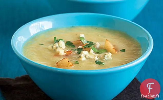 Soupe de Céleri aux Pommes et au Fromage Bleu