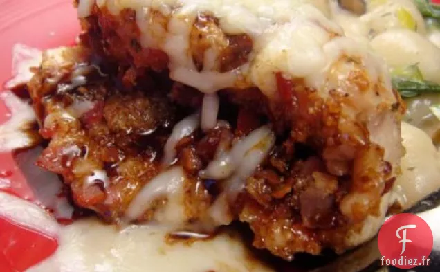 Provolone - Poulet Farci À La Pancetta Avec Sauce Balsamique