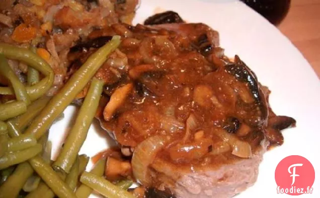 Steak et Champignons Ivres
