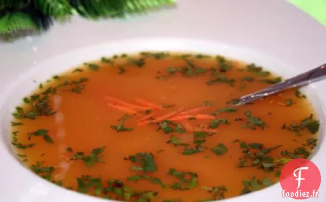 Soupe de Carottes et Coriandre au Curry