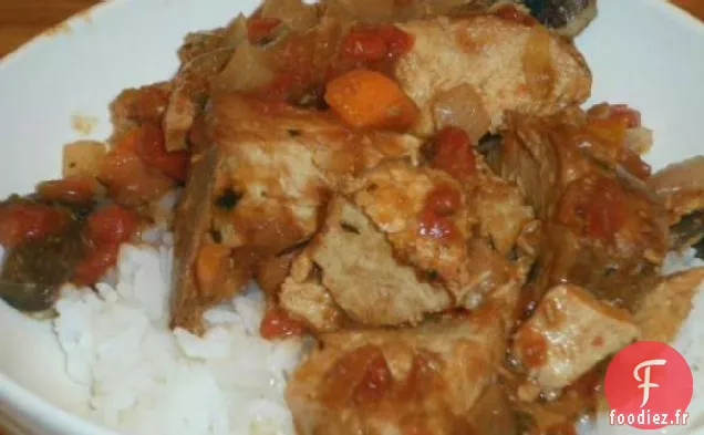 Marengo de Porc à la Mijoteuse