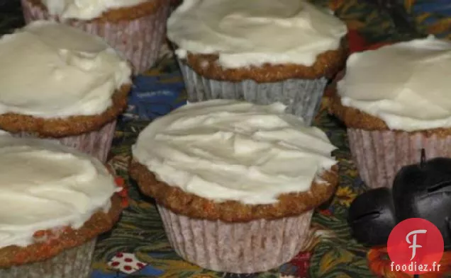 Cupcakes Aux Carottes De Martha Avec Glaçage Au Fromage À La Crème